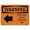 Signmission OSHA WARNING, Confined Space Location Tag W/ Symbol, 14in X 10in Rigid Plastic, OS-WS-P-1014-L-12030 OS-WS-P-1014-L-12030 - alternate 1